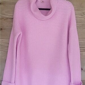 Anthropology / Pilcro Light Pink Cowl Neck Sweater Sz Medium